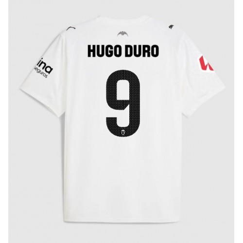 Stroje piłkarskie Valencia Hugo Duro #9 Koszulka Podstawowej 2025-26 Krótki Rękaw